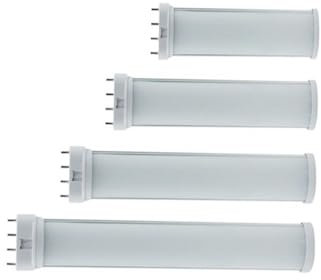 1fortunate Ampoules, Lot de 10 tubes LED enfichables 2G11 AC85-265V 8W/10W/15W/18W/20W/22W, double tube type H(3000K(Warm White),535mm 20W)