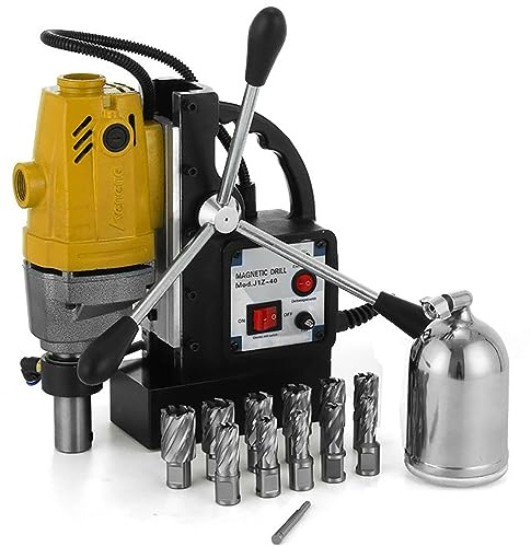 Magnetic Drill Press Machine with High Power and Strong Magnetic Force for Heavy-Duty Metal Drilling
