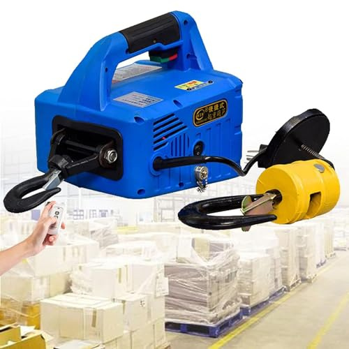Verricello elettrico - Gru portatile senza fili con telecomando senza fili - Capacità 300 kg per sollevamento e traino in fabbriche e magazzini