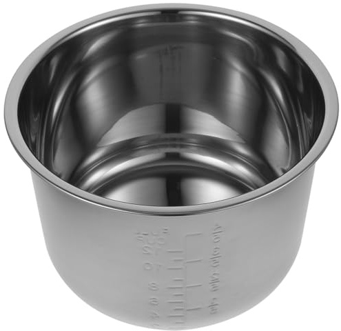ROMISBABA Cubeta Interior De Acero Inoxidable para Olla Arrocera 24Cm Repuesto De Olla Cocina EléCtrica con Revestimiento Antiadherente Y Escala Integrada para Uso VersáTil En Hogar