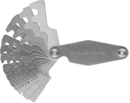 Medidor de rosca en T para Acme TR30, herramienta de medición de paso de tornillo opcional, medidor de rosca de tornillo