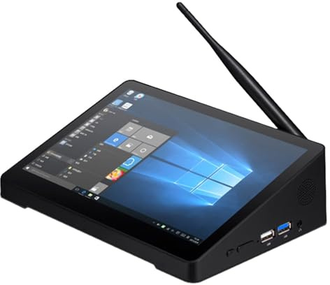 H7 7-inch Mini PC Tablet, Windows 10 Industrial Computer with N4020 Processor, 3GB RAM, 64GB Storage, All-in-One Design, Dual Antenna