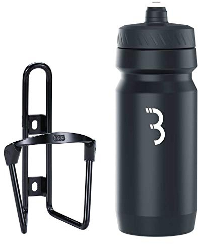BBB Cycling Fahrrad Wasserflasche und Halter Kombination Universal Fahrrad Flaschenhalter für Rennrad und MTB