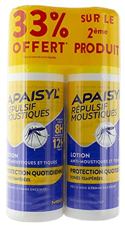 Repulsif Anti-moustiques Lotion Protection Quotidienne 2x90ml Apaisyl