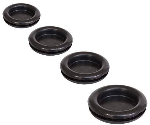 KafTon Blanking Grommets Hole Cover Closed Bung Stopper Rubber Black 6mm to 50mm (20, 6mm)