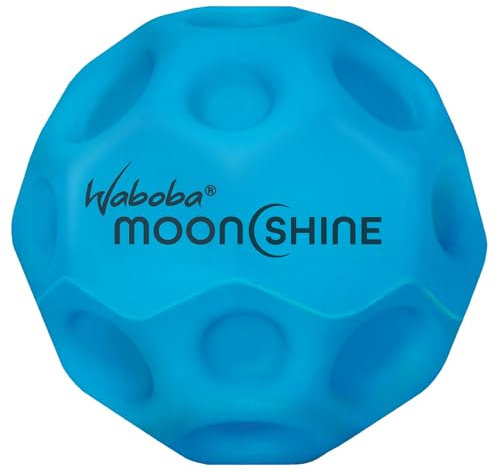 Waboba Moonshine Ball - Pelota Lunar Luminosa, Rebote Hiper saltarín Que Brilla en la Oscuridad, Bola de Tierra de Rebote Extra - Blanco - 60 x 60 x 60 mm