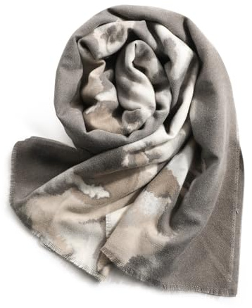 Superora Damen Gedruckt Schals Herbst Winter Stola Florales Muster 190*65CM | Weiche Warm Gedruckter Langer Schal Scarf Multicolour