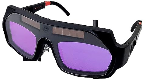Spacnana Lunettes de Soudeur Réglables à Gradation Automatique pour le Soudage Professionnel, Confortables et Durables, Conception Multifonctionnelle, Lentille Variable LCD Sensible à la