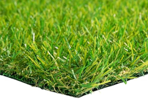Steffensmeier Kunstrasen Stirling | Sonnenstunden: 15.000 | 24 mm | Outdoor | Meterware | wasserfest | Grün, Größe: 200x2500 cm