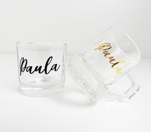 Vasos de Chupito Personalizados como Marcasitios Para Celebraciones, Despedidas de Soltera o Soltero, Fiestas - Chupitos con Nombres de Colores, Regalo de Boda Invitados