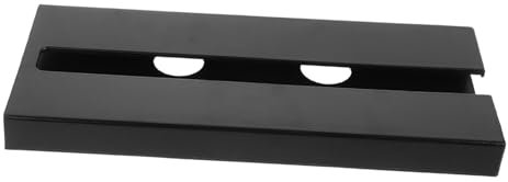 BUGUUYO Soporte Para Copas De Vino Colgante Bajo Estante Soporte Metálico Negro Para Copas De Vino Invertidas Ahorro De Espacio Para Cocinas y Bares