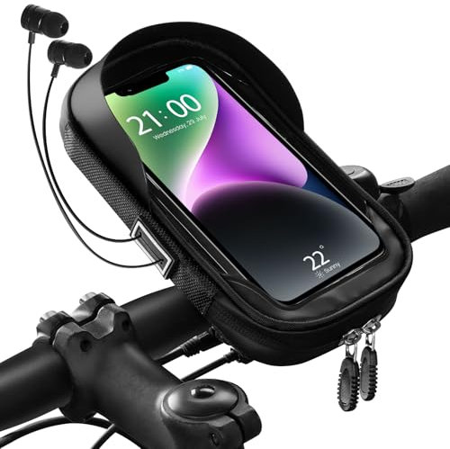 Handytasche Fahrrad Handyhalterung Wasserdicht Fahrradhalterung Lenkertasche 360°Drehbarem Handy Fahrradtasche Fahrrad Handyhalterung Tasche Fahrradlenker Tasche Für Smartphone Bis Zu 6,7 Zoll - C