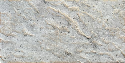 DECCART Paneele Betonoptik Grau 100x50 cm 8 Stück | 4 m², Wand-Paneele in Deckenpaneele Wandverkleidung Deckenverkleidung mit Beton-Imitat Wandplatten aus Polystyrol