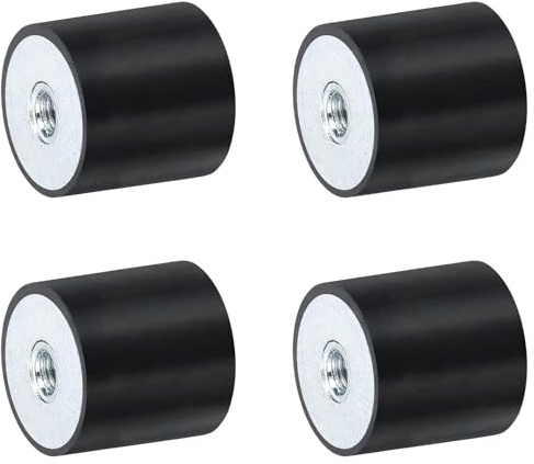 QUARKZMAN M5 Gewindebuchsen aus Gummi 20 x 20mm Vibrationsisolatoren | Ersetzt Anti-Vibrationspads Flache Silentblock-Basisblock