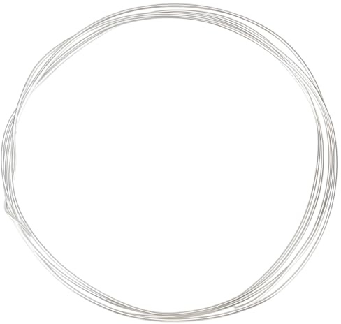 WEBEEDY 20 Gauge/ 0.7mm 925 Sterling Silberdraht 3.28 Fuß Weicher Toter Handwerksdraht Für Die Schmuckherstellung Halskette Armband Ohrring Perlenhandwerk DIY Sterling Silber Handwerk