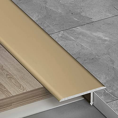 HOMET - Tira de transición de suelo para molduras, barra de umbral de madera a baldosa para suelos laminados, borde para tablones de vinilo y costuras de suelo