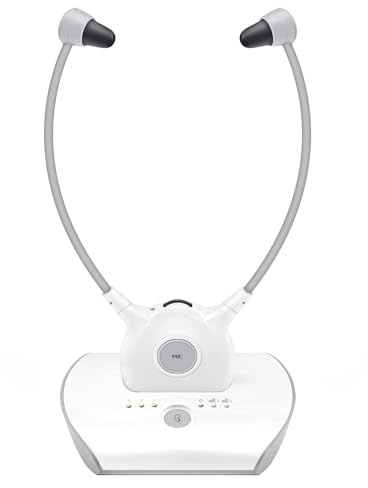Maag Electronic TV Funk Kopfhörer APH100 Kinnbügelkopfhörer Premium Hörsystem APH100 für TV & Musik