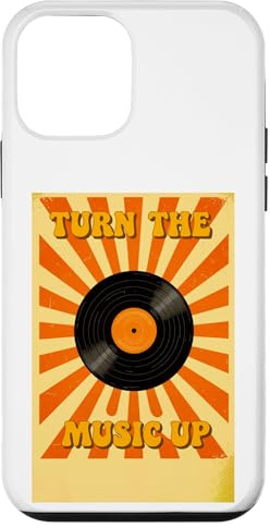 Altoparlanti impilati retrò in aumento con energia musicale anni '70 Custodia per iPhone 12 mini
