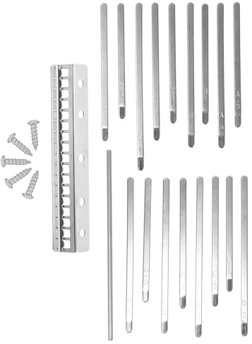 Mikikit Kalimba Daumenklavier 17 Tasten Metallzungen Klavierzubehör für Anfänger Tragbares Daumenklavier Musikinstrument