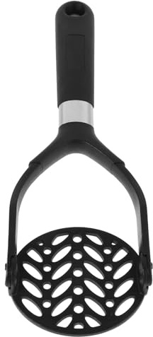 VICASKY Presse-purée Robuste en Nylon avec Poignée Pliable Noire, Outil Multifonction pour Pommes de Terre et Fruits, Presse-purée pour Bébé, Facile à Ranger, la Cuisine et Voyage