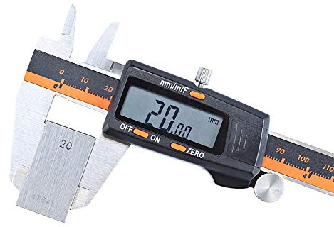 Calibradores Digitales Calibrador de pantalla digital acero inoxidable 0-150mm con pinchado fracción calibrador electrónico para Herramienta de Medición