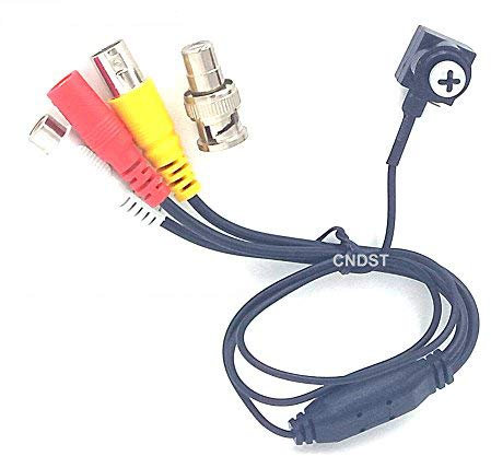 CNDST 1080P 2MP HD 2000TVL Mini Security Camera 3.6mm 90degree 4-in-1 TVI/CVI/AHD/960H CVBS CCTV Indoor Small Surveillance Camera, for 1080P 4-in-1 TVI/AHD/CVI/CVBS/960H DVR(DST-AHD15EXSW)