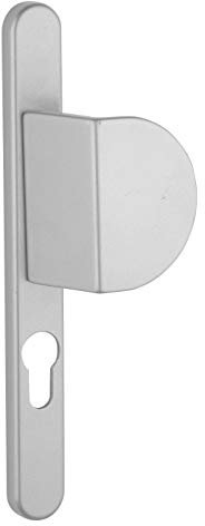 THIRARD - Ensemble de Poignées pour Porte d'Entrée Palière - Aileron Réversible - Carré 7 mm - Entr'Axes 195 mm - Finition Argentée - Usage Pratique - Design Élégant