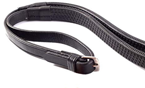 Gee Tac | Lederzügel mit Extra-Grip | Extra Full 60 Zoll Schwarz | Lederzügel mit Grip für sicheren Kontakt und Kontrolle, Größe klar im Titel.