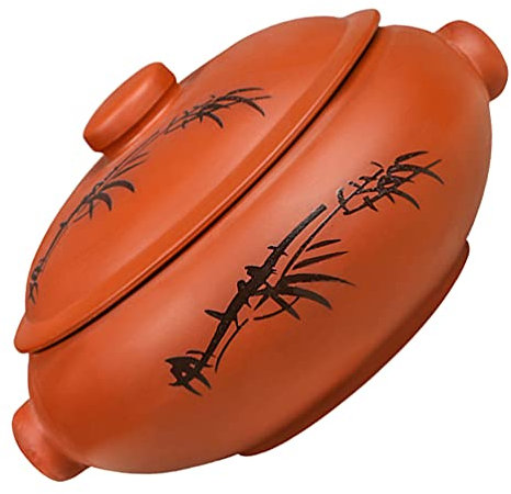 Cabilock 1pieza Cazuela De Cerámica Olla De Guiso Para Cocción Lenta Utensilio De Cocina Saludable Para Uso Doméstico Resistente y Fácil De Limpiar