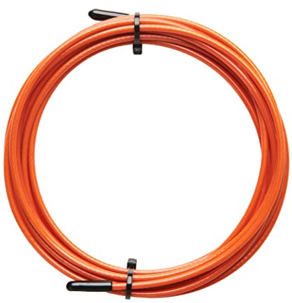 PICSIL - Câble de Rechange pour Corde à Sauter, Acier Tressé avec Revêtement PVC, Longueur 3 m et Épaisseur 2,5 mm, Compatible avec la Plupart des Marques (Orange)