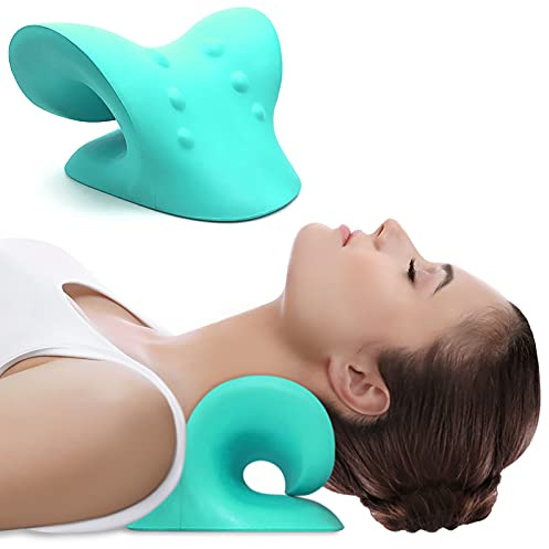 Anzorhal Neck Stretcher,Neck Cloud,Neck Cloud - Cervical Traction Device,Neck Pain Relief,Neck Traction,Neck Flexi,Traction Equipment,Neck Pain Relief Pillow - Green