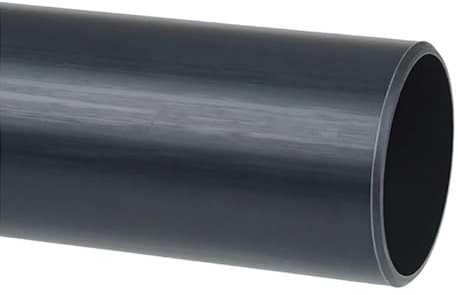 PVC Druckrohr Grau Ø32mm | 1000mm Lang | Wandstärke: 1,8mm | PVC Rohr für Poolverrohrung | (Ø32mm | 1000mm Lang)