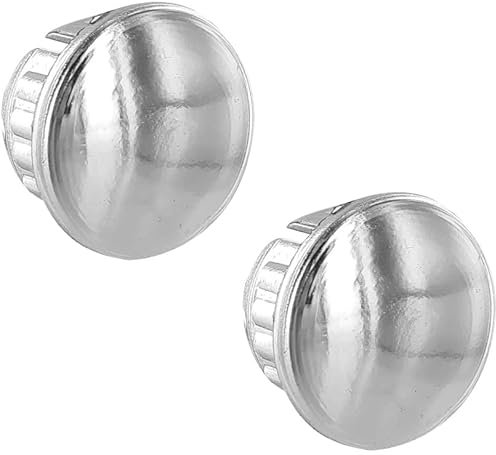 cyclingcolors 2x fahrrad lenkerstopfen chrom silber kunststoff endkappen rennrad vintage