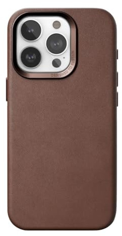 Woodcessories - Leder Case, Handyhülle kompatibel mit iPhone 15 Pro Max Hülle braun - Nachhaltig aus Aloe Vera Pflanzen