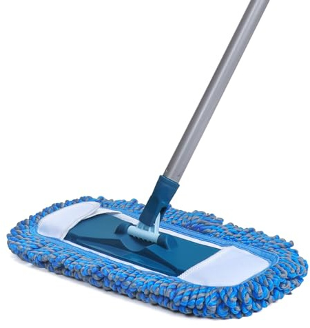 TrueYee Dust Mop for Hardwood Floors with 57 Long Handle Wet & Dry Mops for Catching Pet Hair and Dust Bunny Microfiber Dust Mops for Vinyl, Wood, Tile, Laminate Flooring