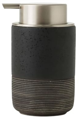 Japanisch Schaumseifenspender Aus Keramik, Schaumseifenspender Mit Goldener Pumpe, Handschaumspender, Für Barthroom-Küche-Schwarz-Schaum