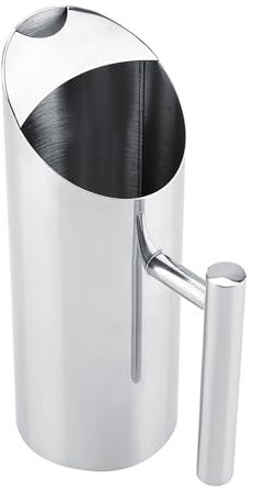 Brocca di Acqua in Acciaio Inox, Caraffa Brocche con Protezione Dal Ghiaccio, Tè Freddo Brocca per Limonata, Bevande Fredde, Vino, Caffè, Latte, Succhi (1,5L)