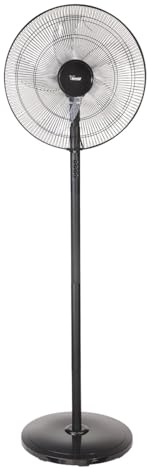 bimar VP165 Ventilatore a Piantana D45cm Altezza Regolabile, H1,65-1,33-0,96 5 Pale, 3 Velocità, Oscillazione Automatica DX SX. Inclinazione Regolabile. 60W
