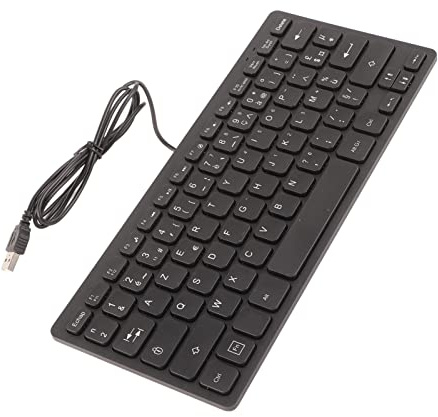SALALIS Mini Clavier Mécanique 78 Touches Clavier Filaire de Conception Ergonomique Ultra-Mince pour Ordinateurs Portables PC, fabriqué en Matériau ABS pour de Longues Heures de (Mise en
