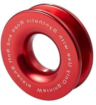 nmbhus Manille Souple 41000lbs Synthétique 4X4 Sangle De Manille De Remorquage Corde De Protection Manchon Tout-Terrain Robuste for Camion SUV (Color : Recovery Ring Red)
