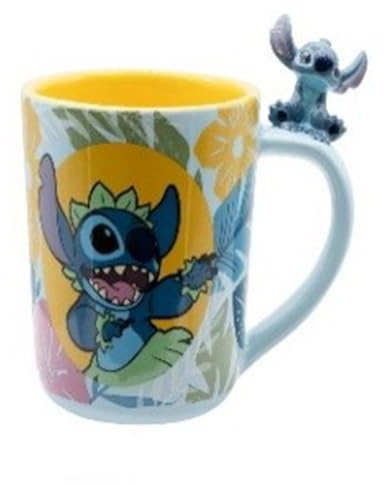 ABYSTYLE Disney Lilo & Stitch Hawaiian Stitch 3D Ceramic Novelty Coffee & Tea 460ml / 15.5oz Mug