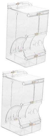 BESPORTBLE 2pcs Automatic Pet Feeder Hamster Food Feeder Water Bottle Capacity for Guinea Pig Rabbit Cat Small Animal Bowl