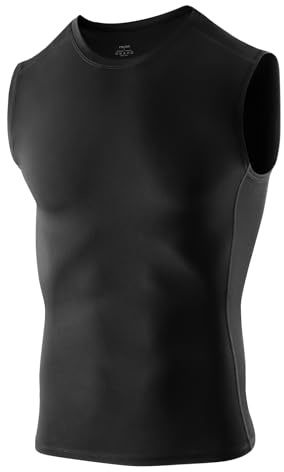 Niksa 1 oder 2 Stück Kompressionsshirt Tank Top Herren, Ärmelloses Sport | Dry fitLaufenSportliches, Laufendes Kompressionsdesign, Sonnenschutz, für Training, Workout, Sportarten