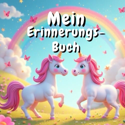 Mein Erinnerungsbuch Einhorn für Kita und Kindergarten: Freundebuch Kita Kiga Erinnerungen für Kinder