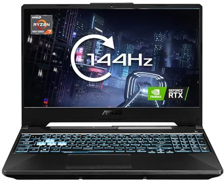 TUF Gaming A15 Windows 11 Laptop, AMD Ryzen 7, GeForce RTX 2050, 144Hz Display, 90Wh Battery