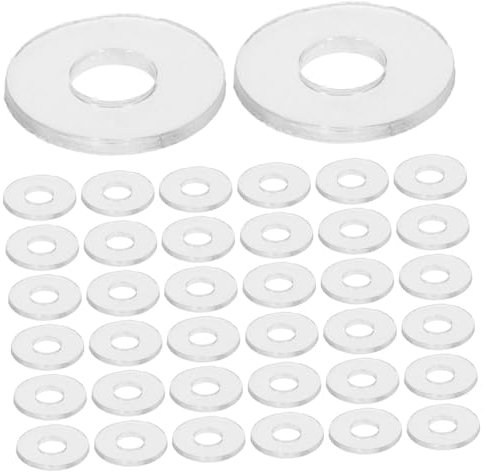 COSMEVIVI 500pezzi Rondelle in Vinile Per Guarnizioni Trasparenti Per Maniglioni Doccia Rondelle Fissaggio Sostituzione Guarnizione in Vinile Piccole Per Forniture