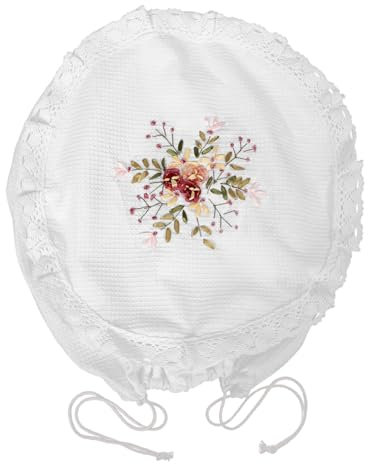 Hemobllo Housse de Protection Blanche pour Ventilateur sur Pied Table en Tissu Rond, Facile à Installer, Réutilisable, pour Usage Domestique Charme Pastoral Décoratif
