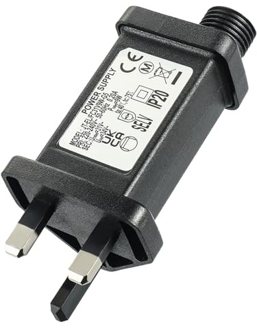 SIGANDG 31V 9W Transformer Plug IP20 Power Supply Adapter with 8 Lighting Modes, Timer and Memory Function for Christmas Tree Lights, Icicle Lights, Fairy Lights, Colourful Lights, Flashing Lights