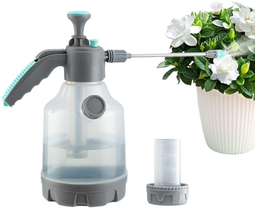 Spruzzatore a pompa da giardino – Serbatoio d'acqua portatile da 15 x 33 cm, bottiglia a pressione di grande capacità con asta estesa, annaffiatoio per prato per piante fiori in vaso per interni ed