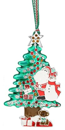 Newbridge Silverware LS221 Santa & Snowman Christmas Tree Decoration